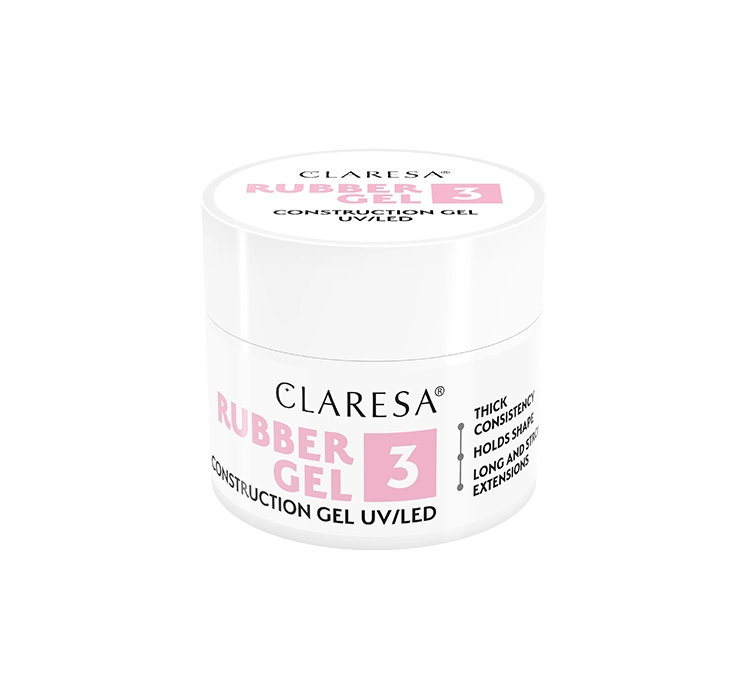 CLARESA RUBBER GEL ŻEL BUDUJĄCY UV/LED 3 12G