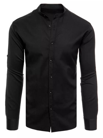 Koszula męska gładka czarna Dstreet DX2167