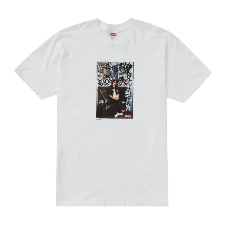 Różowa Lady Tee z Oryginalną Grafiką Supreme