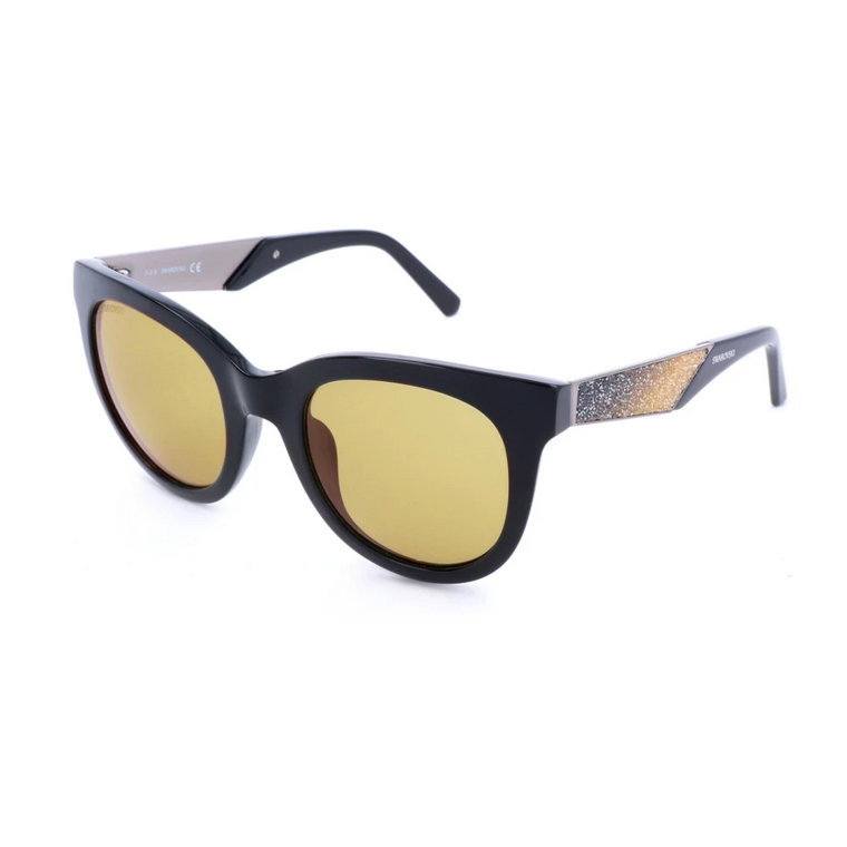 Stylowe Okulary Przeciwsłoneczne z Acetatową Oprawką i Ochroną UV2 Swarovski