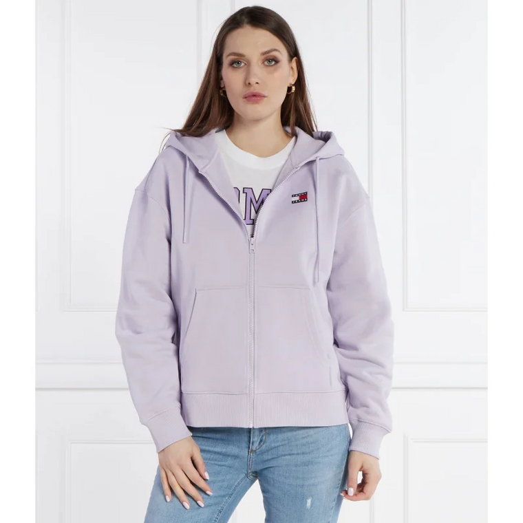 Tommy Jeans Bluza BADGE ZIP THRU | Regular Fit