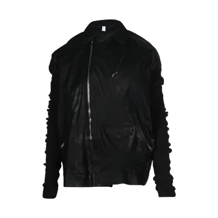 Pre-owned Leather outerwear Rick Owens Pre-owned