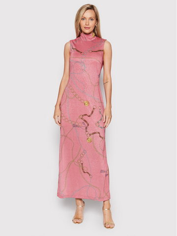 Sukienka koktajlowa Audrine W2PK99 KBAJ0 Różowy Slim Fit