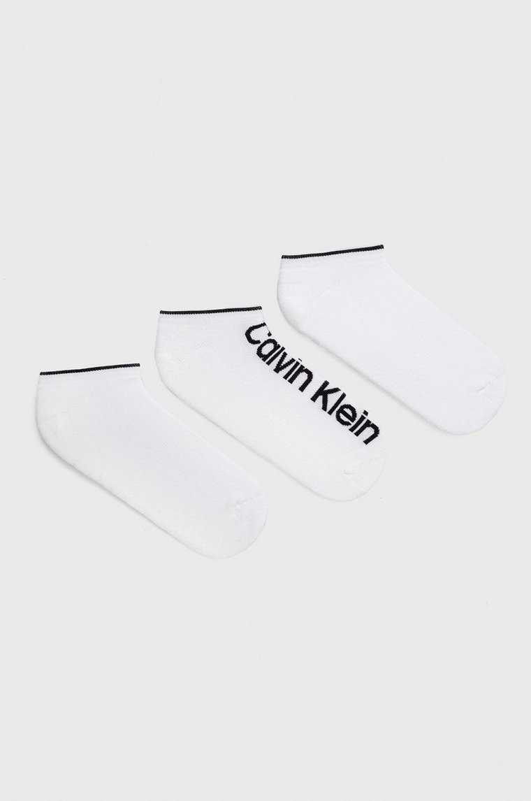 Calvin Klein Skarpetki (3-pack) męskie kolor biały