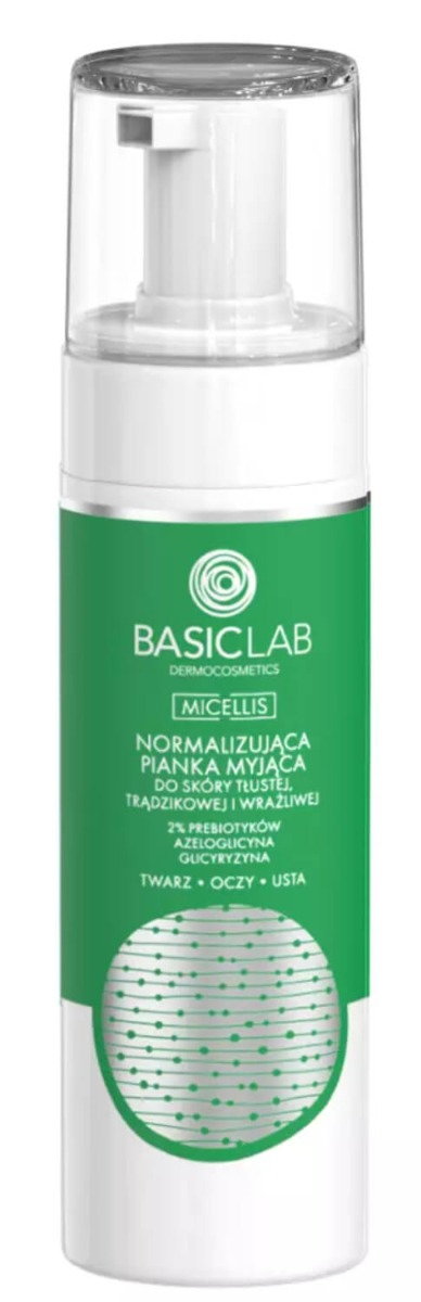 Basiclab - Normalizująca pianka myjąca do skóry tłustej, trądzikowej i wrażliwej 150ml