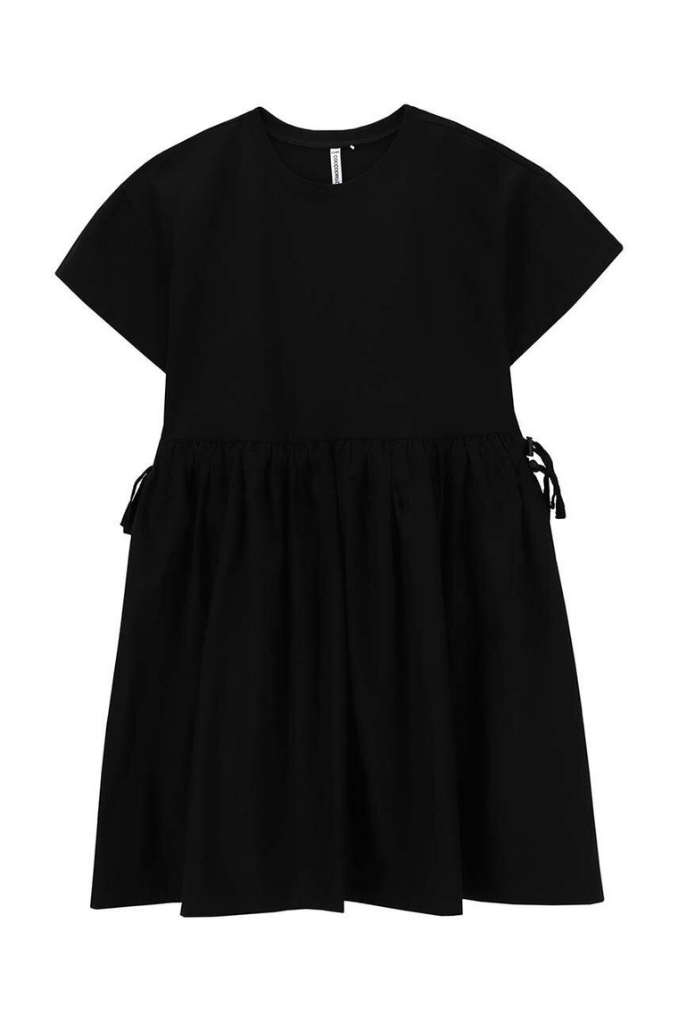 Coccodrillo sukienka dziecięca kolor czarny mini prosta