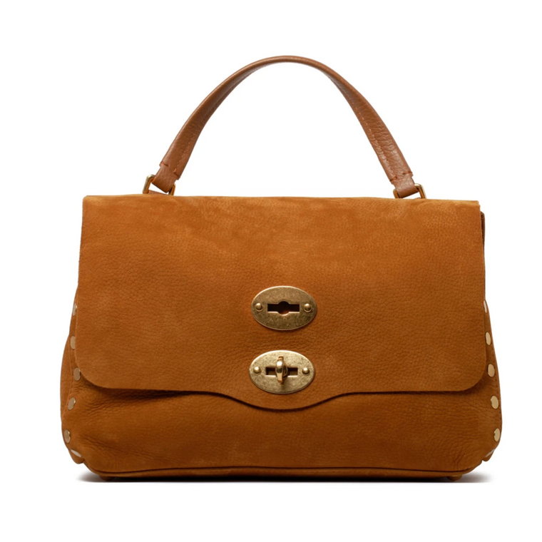 Brandy Brown Suede Postina Jones Tote Bag Zanellato