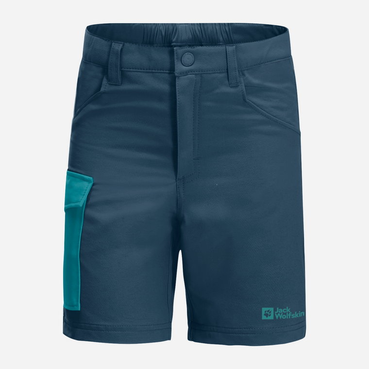 Krótkie spodenki młodzieżowe chłopięce Jack Wolfskin Active Shorts K 1609341-1274 140 cm Granatowe (4064993682403). Spodenki chłopięce