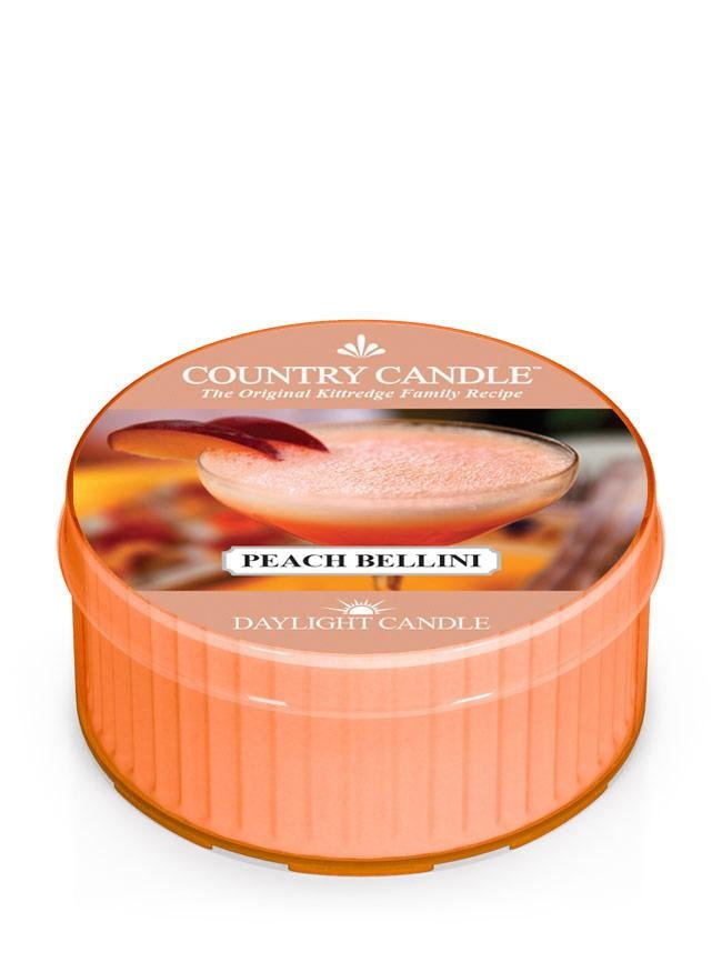 Country Candle, Peach Bellini, świeca zapachowa daylight, 1 knot