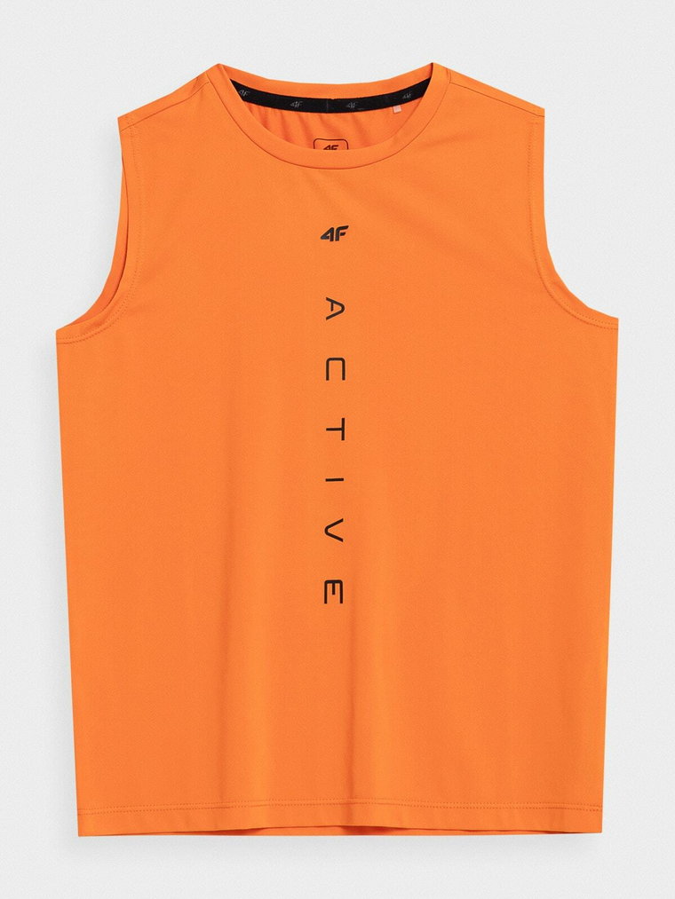 Tank top sportowy szybkoschnący chłopięcy