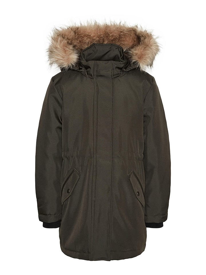 Vero Moda Girl Parka "Storm" w kolorze oliwkowym