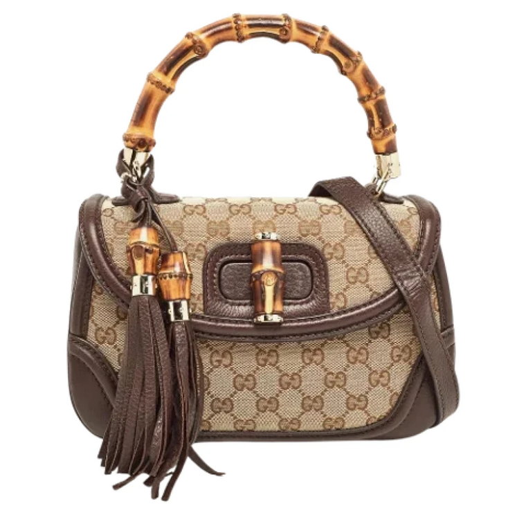 Pre-owned Canvas handbags Gucci Vintage