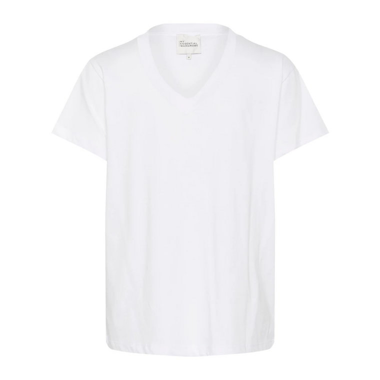 V-Neck Tee Top Bright White My Essential Wardrobe