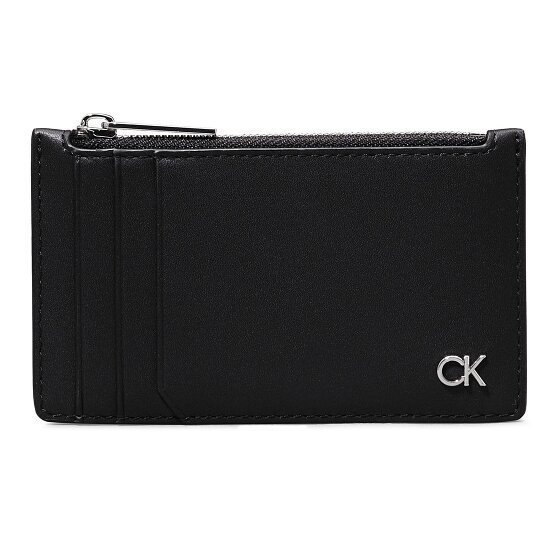 Calvin Klein Metal CK Etui na karty kredytowe Skórzany 12.5 cm ck black