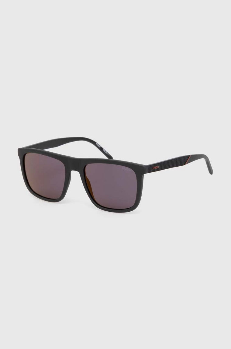 HUGO okulary przeciwsłoneczne męskie kolor czarny HG 1304/S