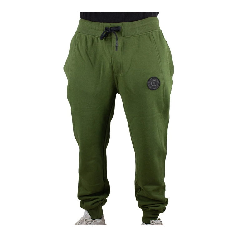 Zielone Spodnie do Joggingu - Prosty Krój Cerruti 1881