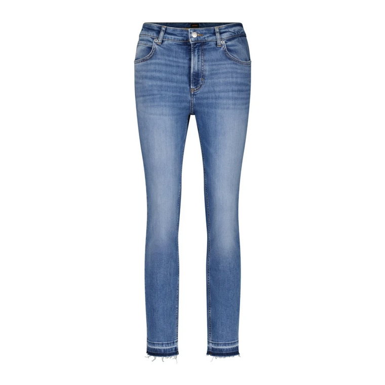 High-Waist Slim-Fit Denim Jeans Hugo Boss