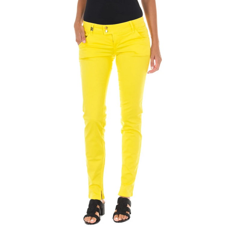 Odważne Żółte Skinny Jeans MET