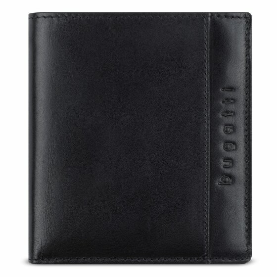 bugatti Romano Portfel Ochrona RFID Skórzany 9 cm schwarz