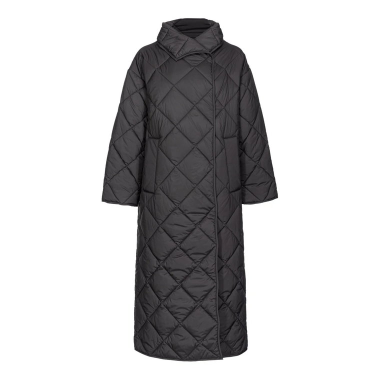 Quilted maxi coat with embroidery Pinko