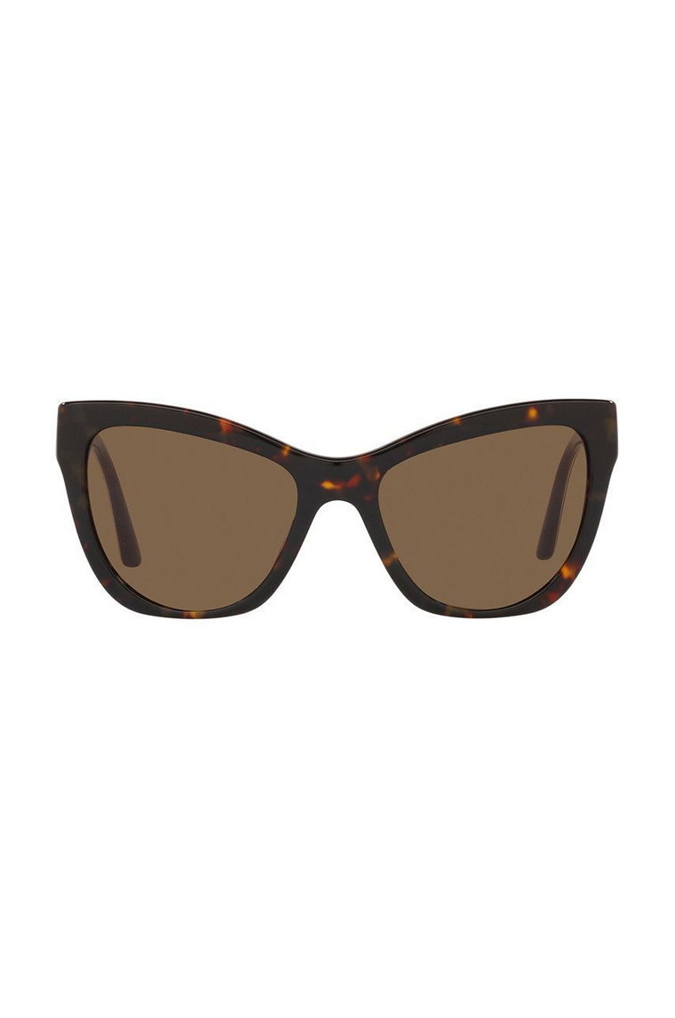 Versace okulary przeciwsłoneczne damskie kolor brązowy 0VE4417U