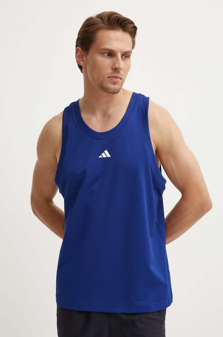 adidas Performance t-shirt Legends męski kolor niebieski IX8133