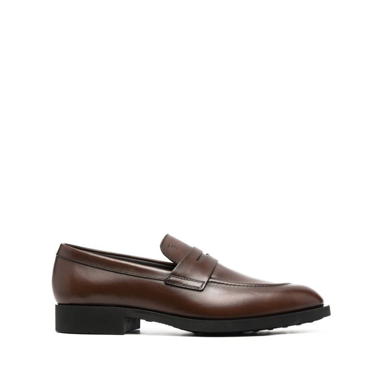 Stylowe i Wygodne Zap Calf Cacao Mokasyny Tod's