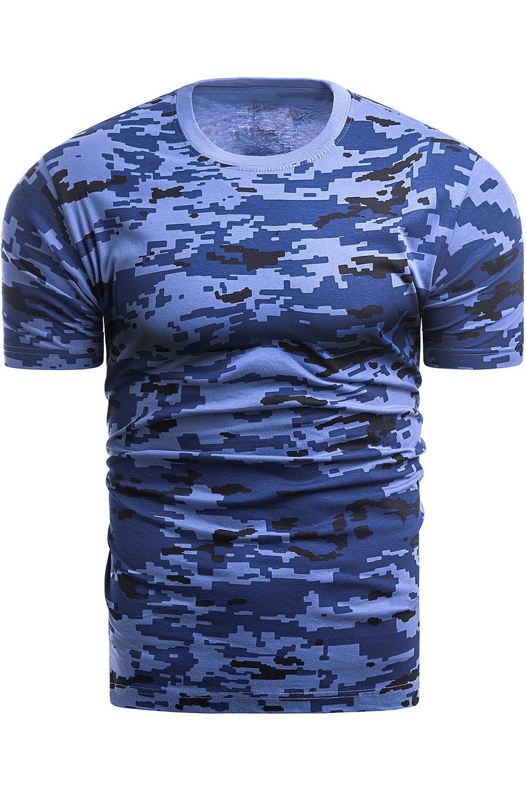 koszulka t-shirt pixel moro indigo