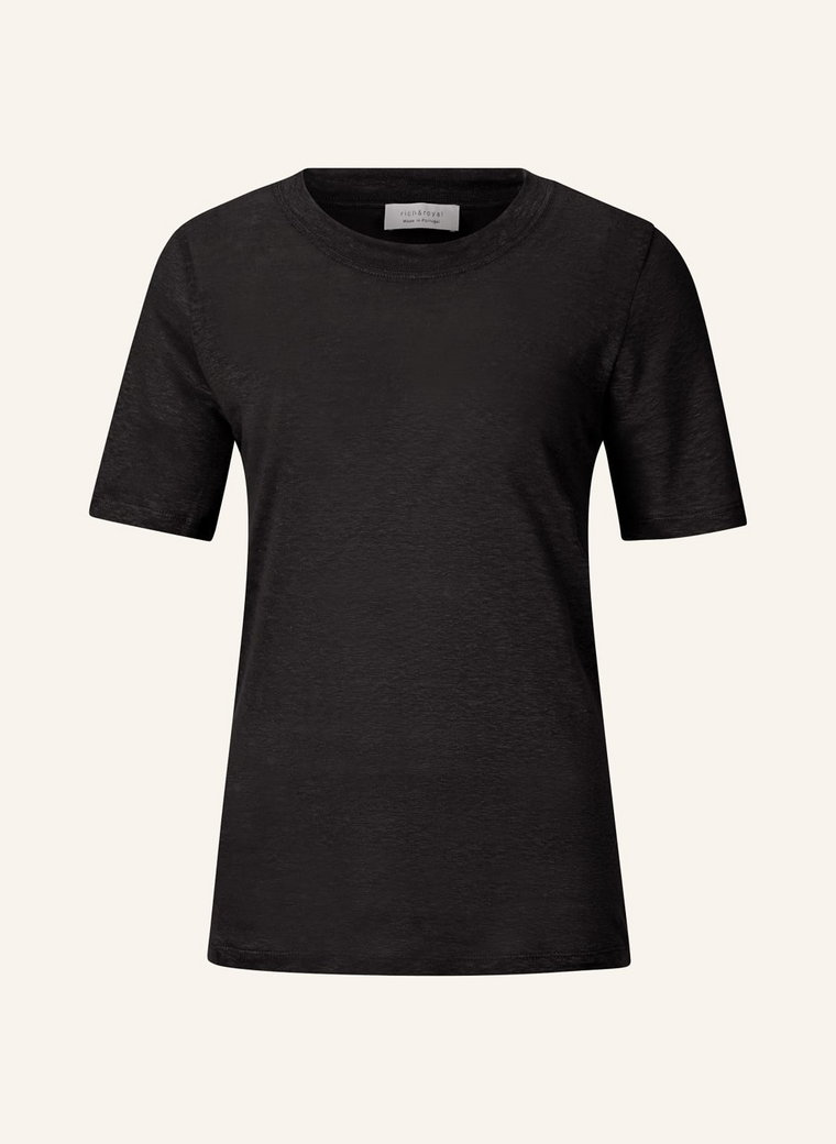 Rich&Royal T-Shirt Z Lnu schwarz