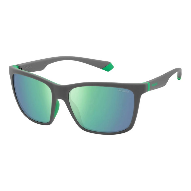 Szare Zielone/Niebieskie Okulary Przeciwsłoneczne Polaroid