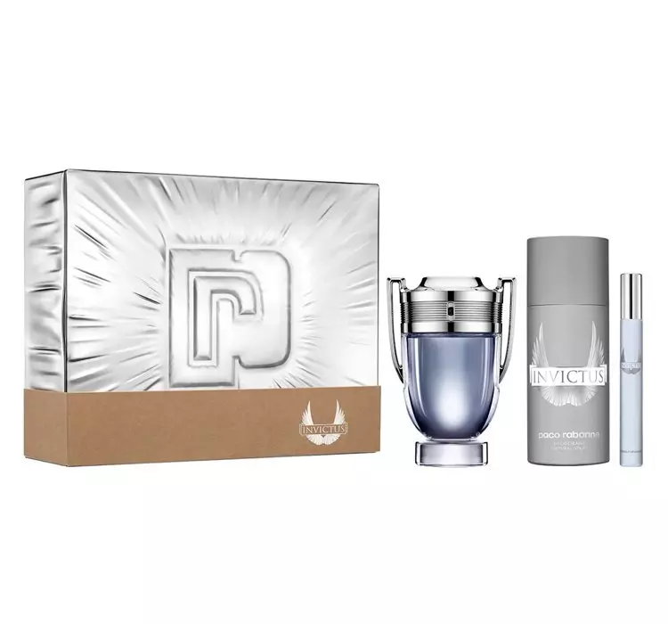 PACO RABANNE INVICTUS WODA TOALETOWA SPRAY 100ML + 10ML + DEZODORANT 150ML