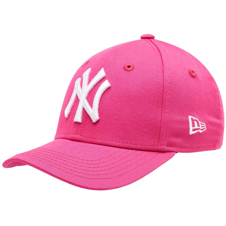 New Era Kids League Essential 9FORTY New York Yankees Cap 10877284, Dla dziewczynki, Różowe, czapki z daszkiem, poliester, rozmiar: YOUTH