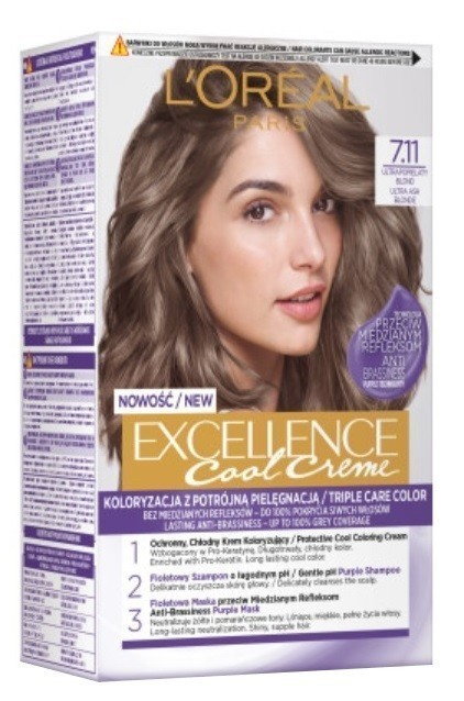 LOréal Excellence Farba do włosów Cool Creme 7.11