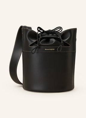 Alexander Mcqueen Torba Worek The Bucket Bow schwarz