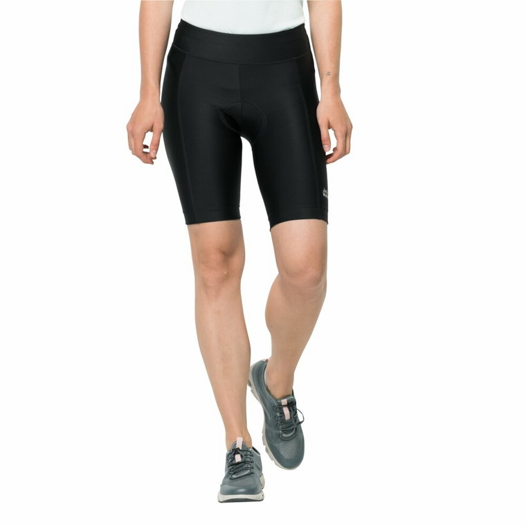 Spodenki rowerowe Jack Wolfskin TOURER PADDED SHORTS W black - XS