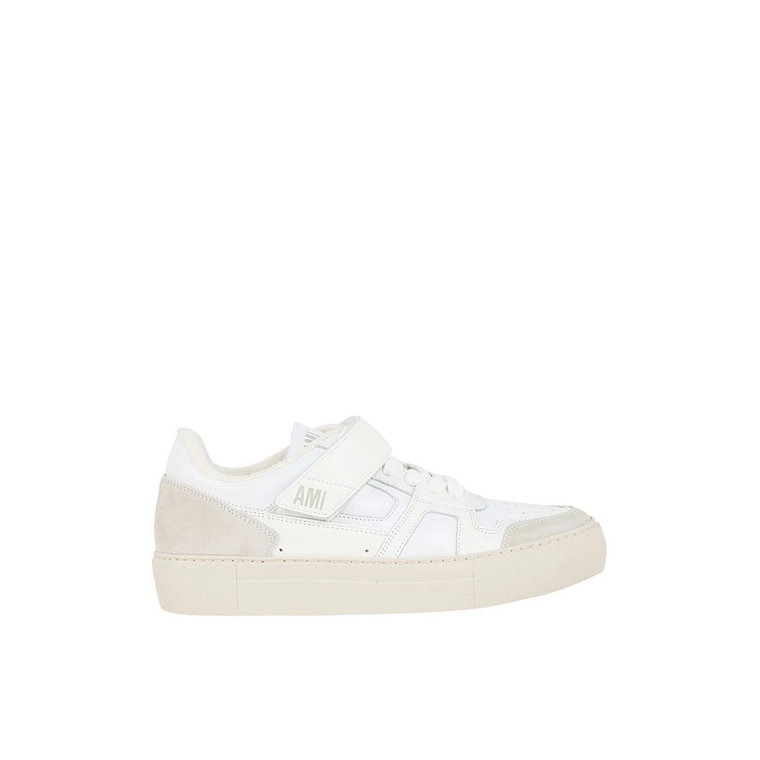 Białe Low-Top ADC Sneakers Ami Paris