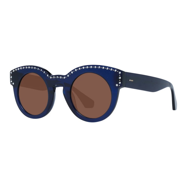 Niebieskie Okulary Przeciwsłoneczne w stylu Cat Eye Sandro