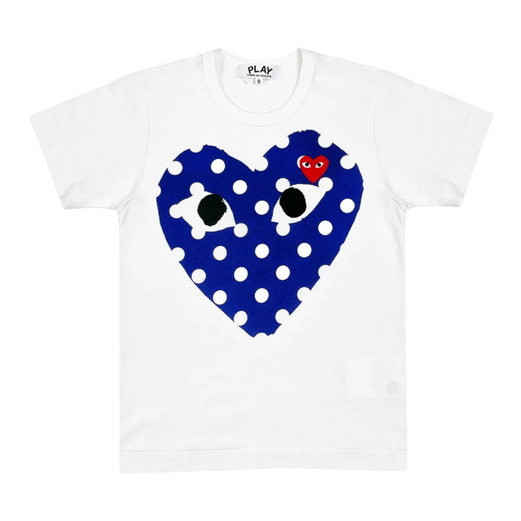 T-shirt sercowy kropki Comme des Garçons Play