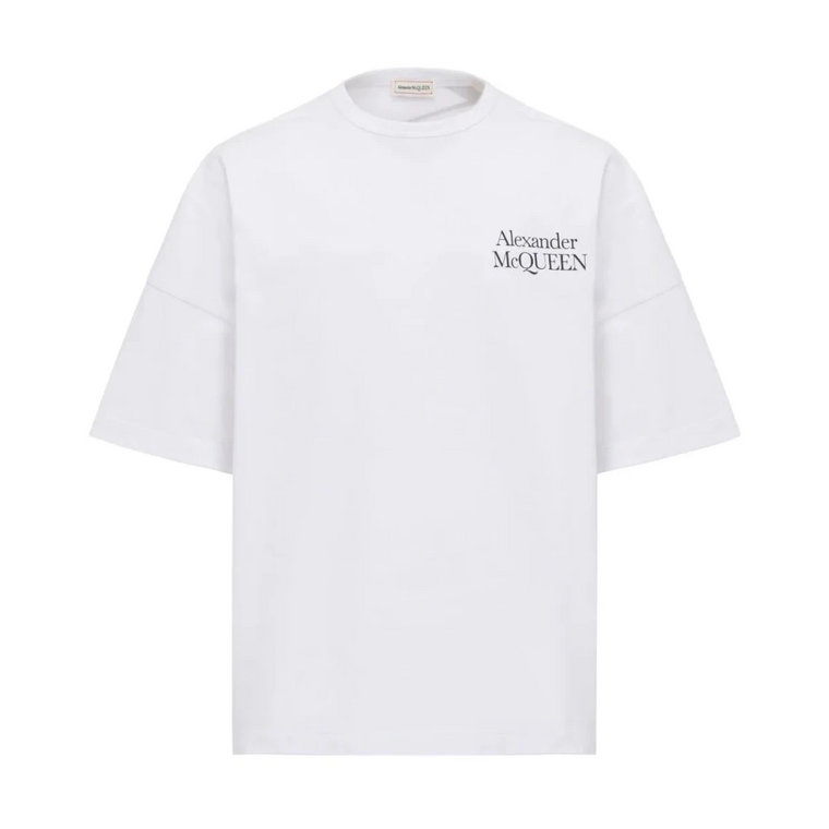 Exploded Logo T-Shirt Biały/Czarny Alexander McQueen