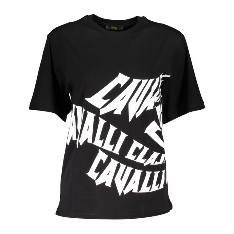 Stylowa Koszulka z Nadrukiem Logo Cavalli Class