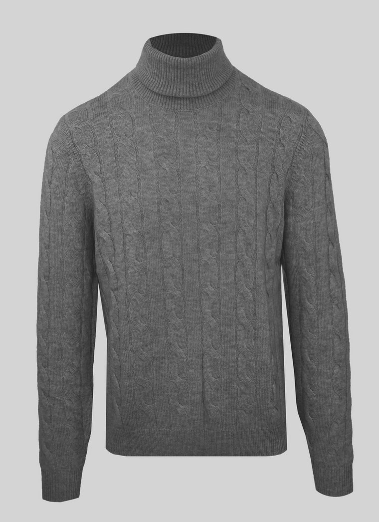 Swetry marki Malo model IUM024FCB22 kolor Szary. Odzież męska. Sezon: Cały rok