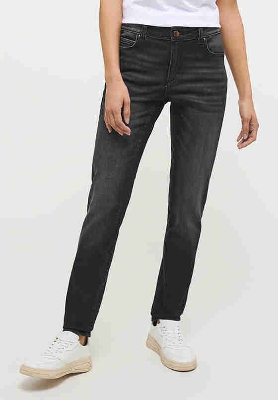 DAMSKIE SPODNIE JEANSOWE MUSTANG CROSBY RELAXED SLIM DENIM BLACK 1013589 4000 702