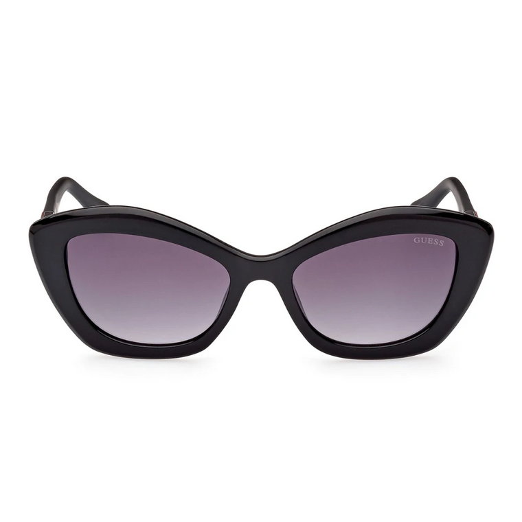 Eleganckie okulary przeciwsłoneczne w stylu Cat-Eye z dymionymi szkłami Guess