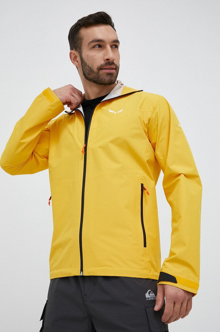 Salewa kurtka outdoorowa Puez Aqua 4 PTX 2.5L kolor żółty