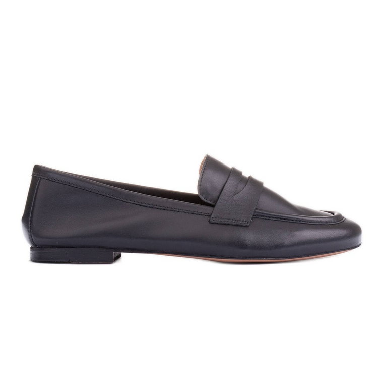 Marco Shoes Loafersy bez podszewki czarne