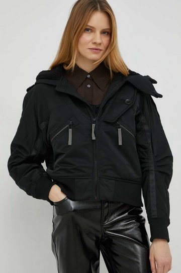 G-Star Raw kurtka damska kolor czarny przejściowa oversize
