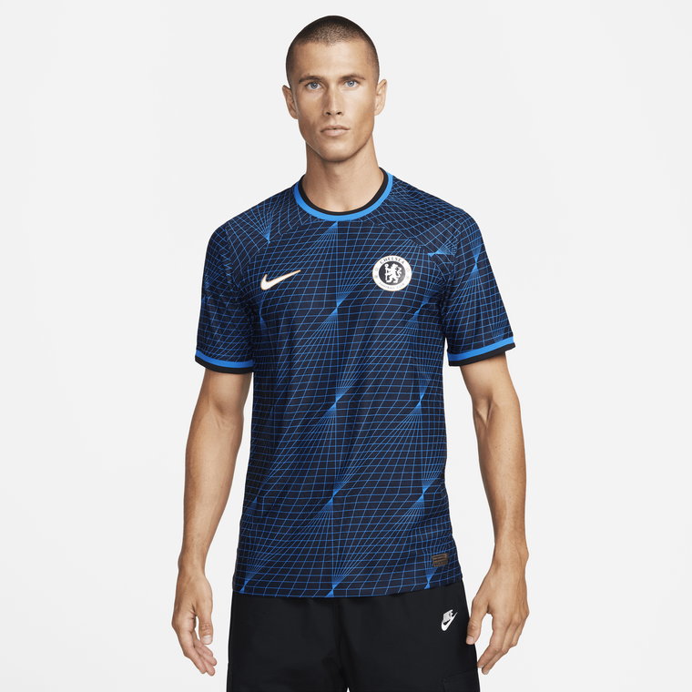 Męska koszulka piłkarska Nike Dri-FIT ADV Chelsea F.C. Match 2023/24 (wersja wyjazdowa) - Niebieski