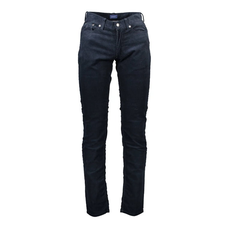 Niebieskie Bawełniane Jeansy & Spodnie, 5-Kieszeń Gant