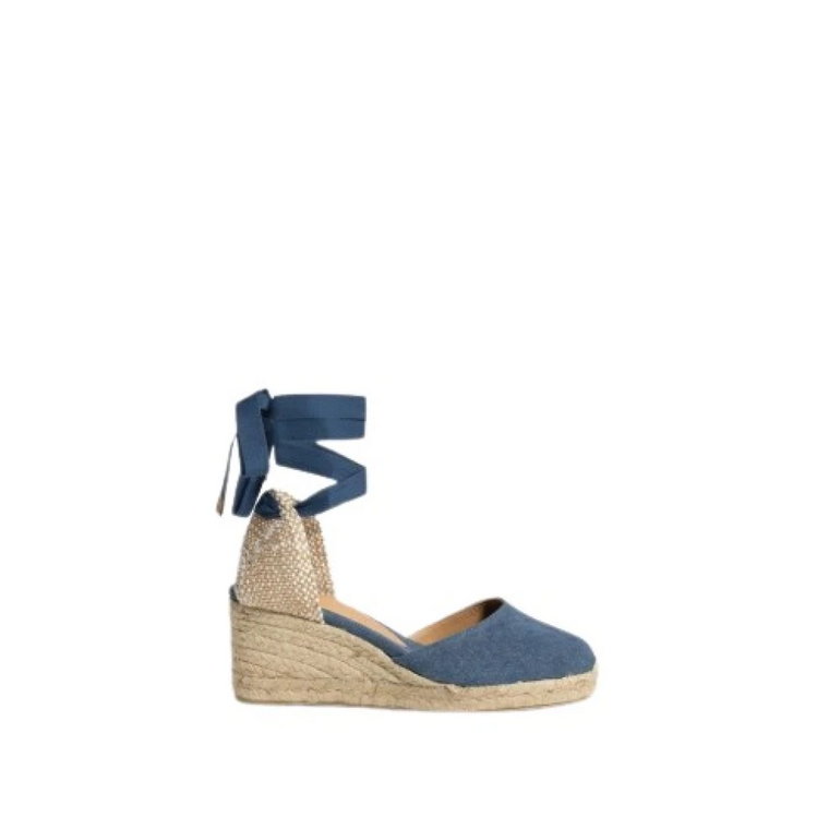 Carina/6/002 Denim Buty na Koturnie Castañer