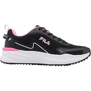 Czarne sneakersy fila z różowymi akcentamii - Damskie - Kolor: Czarne - Rozmiar: 41